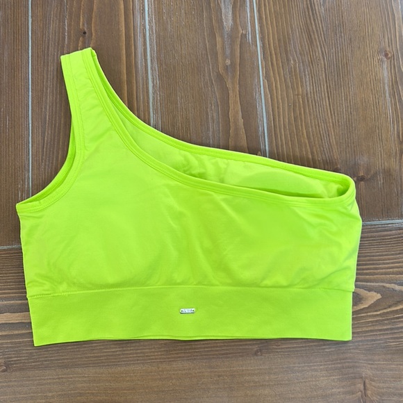 Pink active Victoria’s Secret one shoulder bra L NWT - Picture 2 of 5